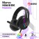 Marvo H8618 BK headphones, game, full -size, microphone, USB, 2 m, RGB, black