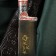 Knife Pchak Sharkhon "Rog roast" - plastic, dry, twisted hilt, Garda tin, engraving, 15 cm