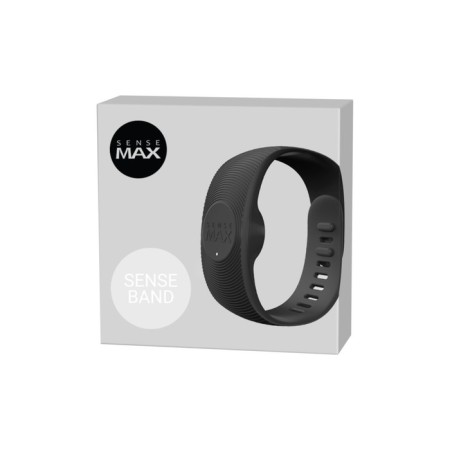 Bracelet to the masturbators Sense Max, silicone, black color, 11.5 cm-3