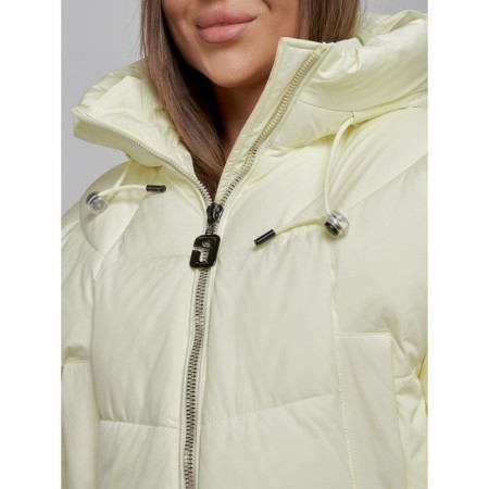 Winter jacket, size 42, light yellow color-8