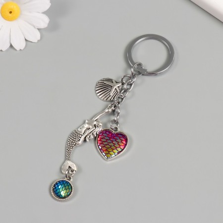 Keychain from the evil eye Metal "Little Mermaid" 9.5 cm-1