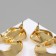 Earrings Metal "Geometry" disk, color gold