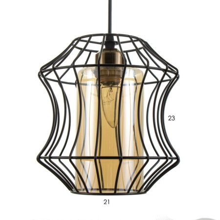Lamp Bayerlux "Alauser" E27 40W Black 19x19x22-122 cm-6