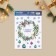 Interior sticker with the luminous layer "New Year's Wreath", 21 x 29.7 x 0.1 cm, New Year