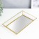 Standing interior glass with a “rectangle” mirror 3x16x24 cm