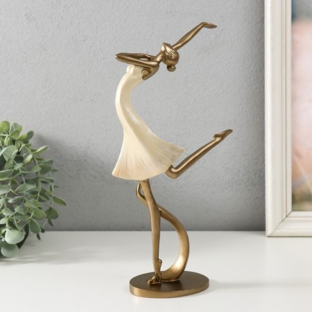 Polystone souvenir "Dancer" Sand with bronze 13.5x7x27.5 cm