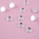Rhinestones are sewing “cone”, from organic glass, d = 8 mm, 50 pcs, white color