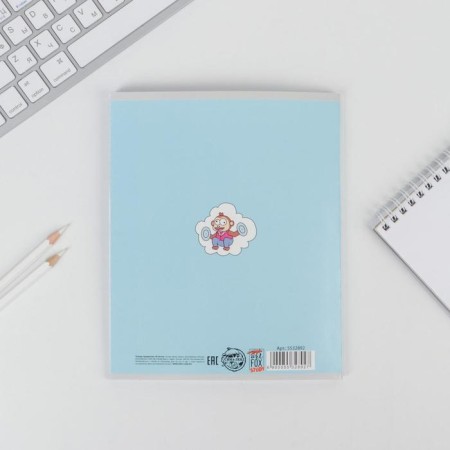 A notebook 48 sheets, A5, characters, with reference materials “September 1: Geometry”, cover coated cardboard 230 gr., Inner block in a cage 80 gr., Whiteness 96%-6
