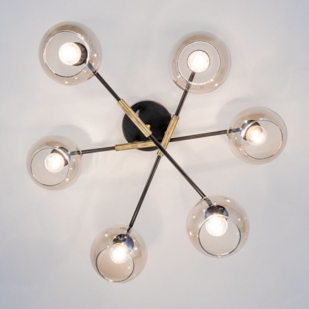 Ceiling chandelier "Henri" E14 6x60 watts-4