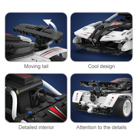 Radio -controlled designer "Sports", 457 parts, 2 control options-5