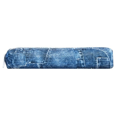 School Penal on the zipper "Jeans", the color is blue-1