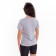 Women's T-shirt, color light gray melange, a ha ha, size 50