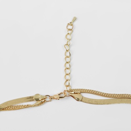 Piece "chain" classic disk, color gold, 50 cm-1
