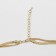 Piece "chain" classic disk, color gold, 50 cm