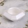 Square Square from gypsum with mowed corners is small, 9x3.5cm, white mother of pearl