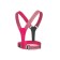 A signal vest, reflecting with an adjustable size, pink, LED signal, 4 modes