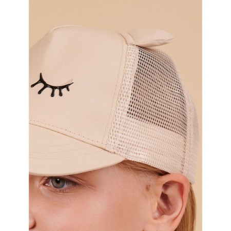 Children's cap, size 51-52, cream color-2