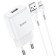 Nice charger Hoco N9, USB - 2.1 A, Lightning 1 m, white cable