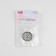 The button is decorative, d = 30 mm, the color is silver/black