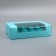 Folding box with a window under 5 eclairs green, 25 x 15 x 6.6 cm