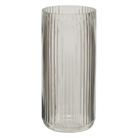 Decorative vase of embossed glass, 115 × 115 × 250 mm, the color is transparent-2