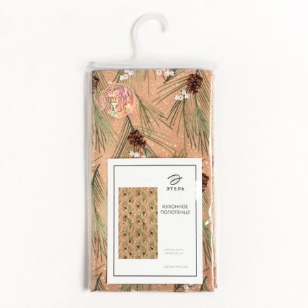 Ethel towel "Spruce Branches" 40x73 cm, 100%HL, sarzha 190 g/m2-4