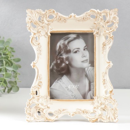 Photo frame Polystone 10x15 cm "Evening" beige 23x19x3.3 cm