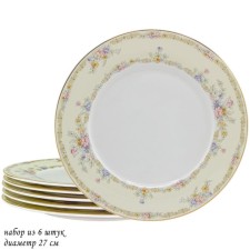 Set of plates Lenardi Fleur, D = 27 cm, 6 pcs