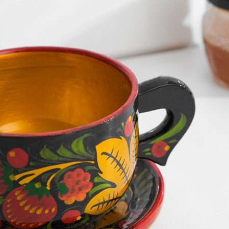 Чайная пара, хохлома-8