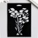 Plastic stencil "Bouquet" 15x10cm