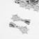 Automatic castle for lightning "Tractor", No. 5, decorative, 10 pcs, Nickel color