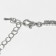 A necklace with rhinestones "ice" classic, white color in silver, 30 cm