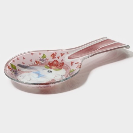Glass stand under a spoonful of the shade "Flower bunny", 27 × 12.5 × 2 cm-2