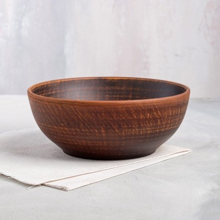 Saladnik "Classic", smooth, red clay, 1 liter