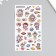 Plastic sticker "kids in space" mix 10x21.5 cm