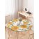 The tablecloth “Sunflower and Bumblebee”, round, oxford, elastic band, size 120x120 cm, diameter 75-100 cm