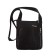 Male bag, lightning department, 2 outer pockets, adjustable belt, black color