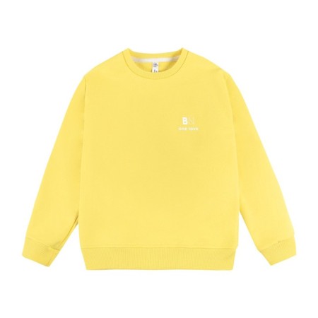 Sweatshirt for girls, height 104 cm, yellow color-1