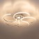 Ceiling chandelier Citilux "Dzhemini" CL229251E, 60x60x13 cm, 5x12W, LED, Gray color.