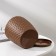 Pot for flowers with a paradon "Roatan", 1.2 l, the color is dark brown