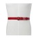 Belt belt children's genuine leather 46622 red 100x3x0.3 cm
