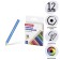 Pencils 12 colors Erichkrause Mini, wood, hexagonal, 2.6 mm neck, cardboard packaging, euro suspension