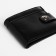 Male purse for magnet, department for bills, for maps, for coins, black color