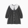 Children's dress with KAFTAN collar, size 32 (110-116 cm), black color
