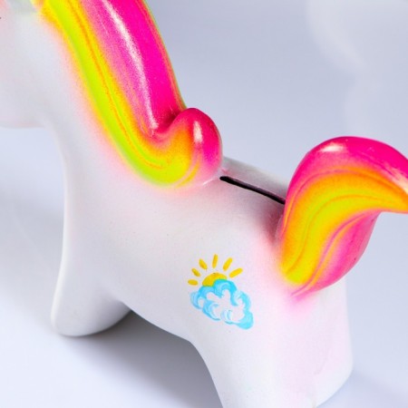 Piggy bank "Unicorn" Rainbow, 21x19cm-3