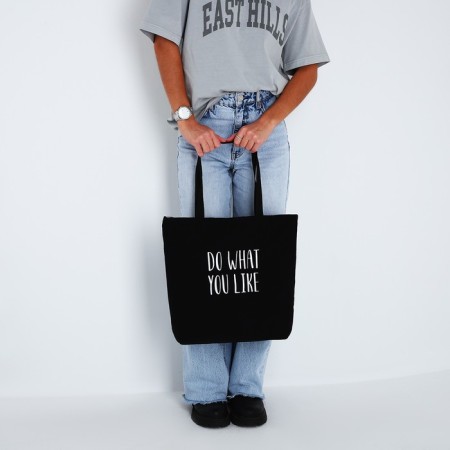 Шопер Do what you like, на молнии, 37х32х10см-6