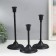 Summary Metal for 1 candle "Extraordinary silhouette" Nr 3 pcs d = 2 cm black 12.5x18; 25; 30 cm