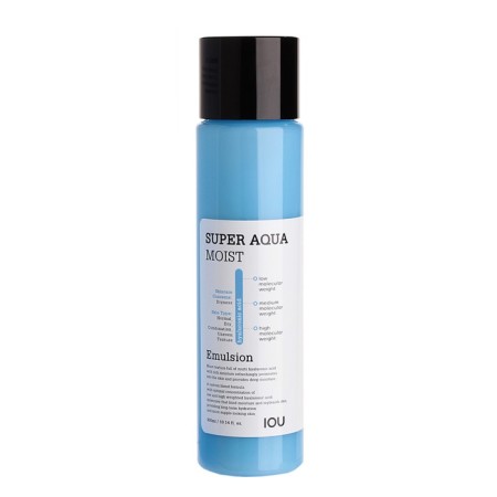 The face emulsion moisturizes with hyaluronic acid iou Super Aqua Moist Emulsion 300 ml 1008776