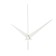 A set of 3 arrows for 50/70/77 mm clock, packing 10 pcs, white