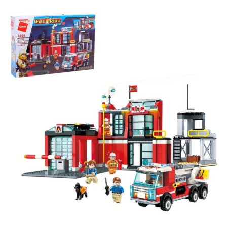 Designer "Fire Headquarters", 5 minifigur, 523 parts